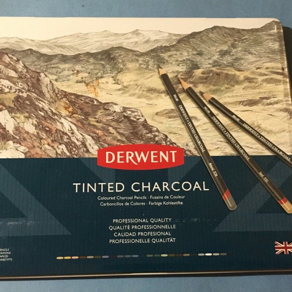 Derwent 24 Tinted Charcoal New